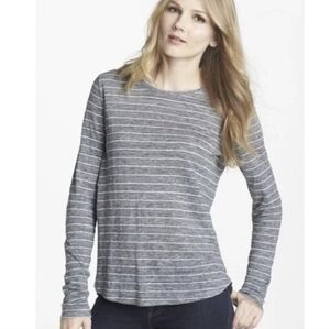 VINCE striped linen top size XL